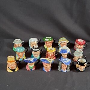 Vintage Peter Jackson Mini Tobi Jug Collection 15 Total